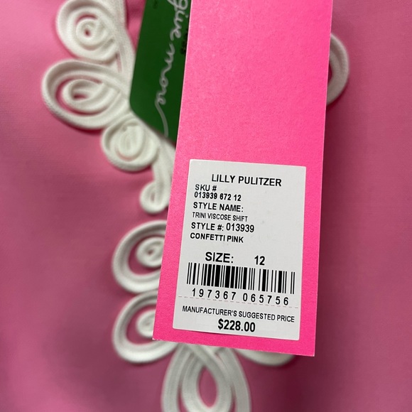 Lilly Pulitzer,Trini shift, size 12, Confetti pink, NWT, beautiful! - Picture 10 of 13